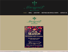 Tablet Screenshot of mercibeaucouprestaurant.com